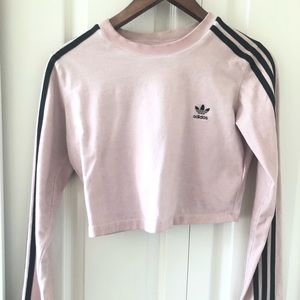 Adidas cropped long sleeved shirt